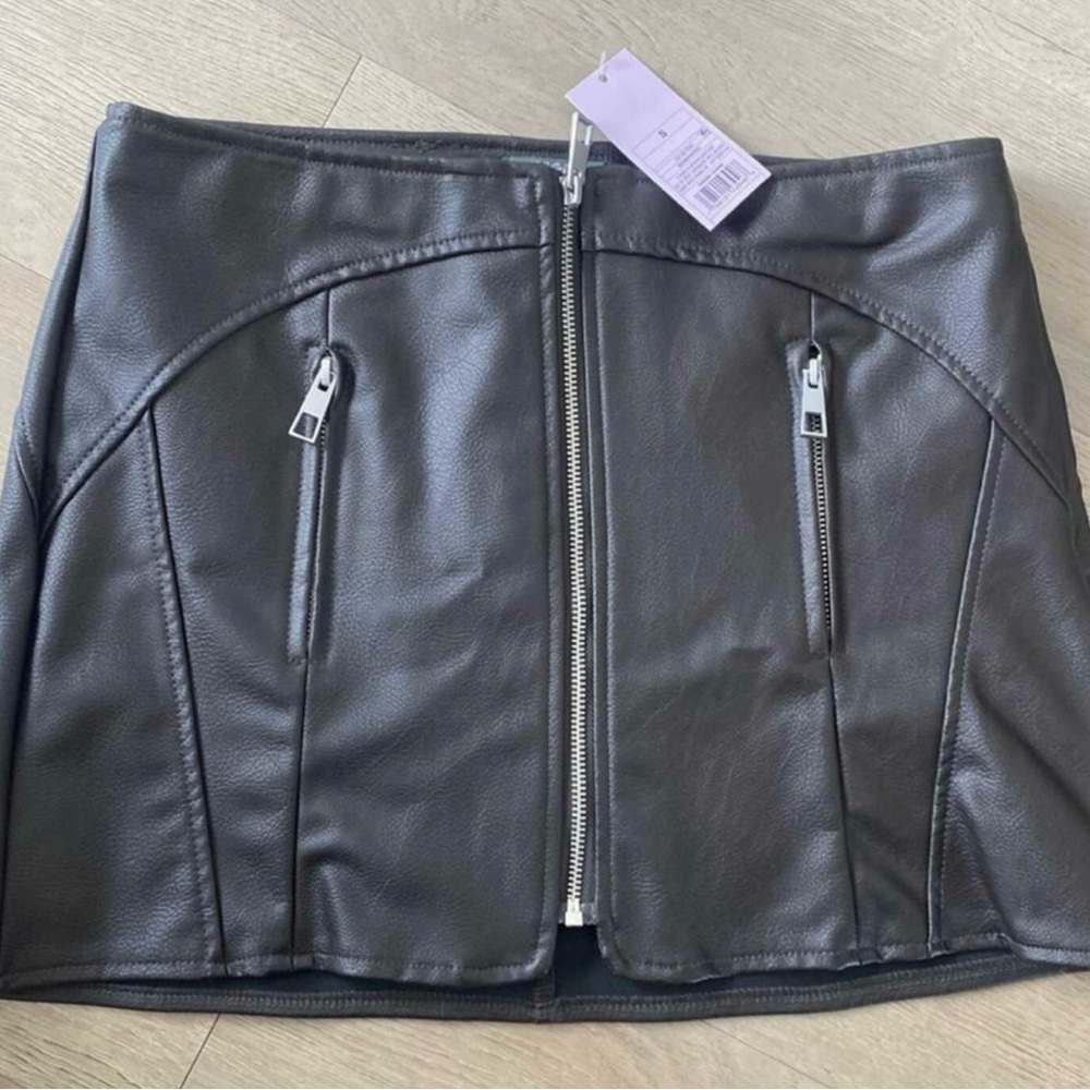 Faux Leather Mini Skirt **Brand New!**